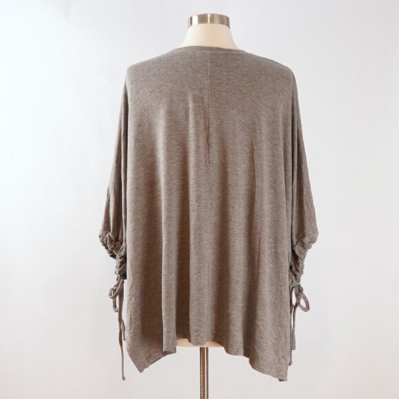 Motherhood Maternity Nursing Poncho Sweatshirt - Grey - One Size - Picture 3 of 6